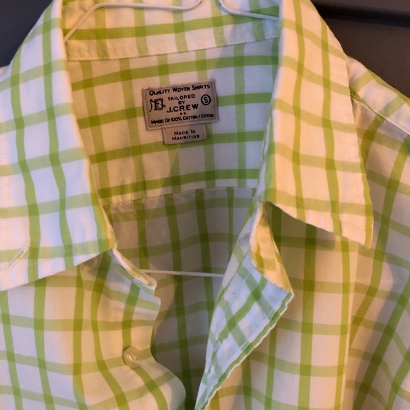 J. Crew green button down shirt - Picture 3 of 4
